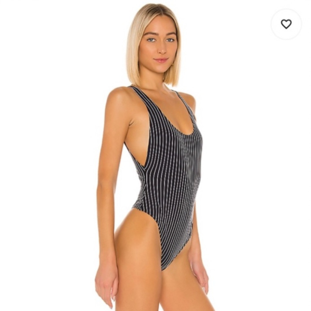 LPA striped bodysuit size medium